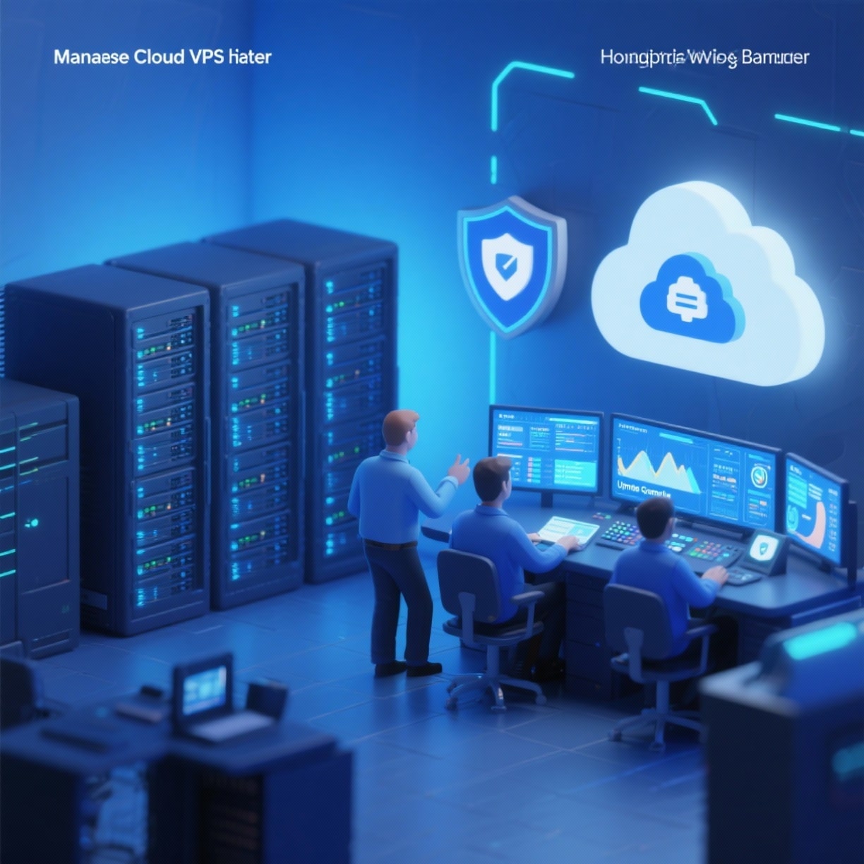 Managed VPS hosting dashboard